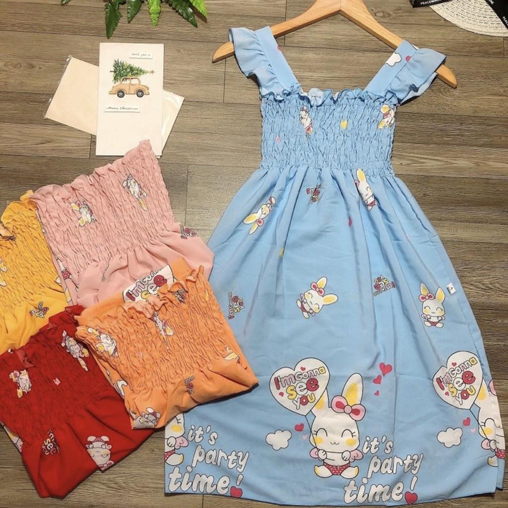 Đầm mặc nhà  FREE SHIP  Đầm ngủ dạng kín đáo có chun ngực, 2 dây cánh tiên, D8