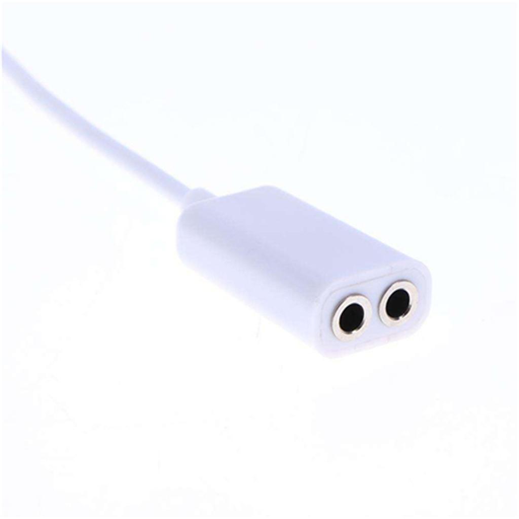 3.5mm Stereo Male Plug to Dual Female Audio Extension Splitter Cable