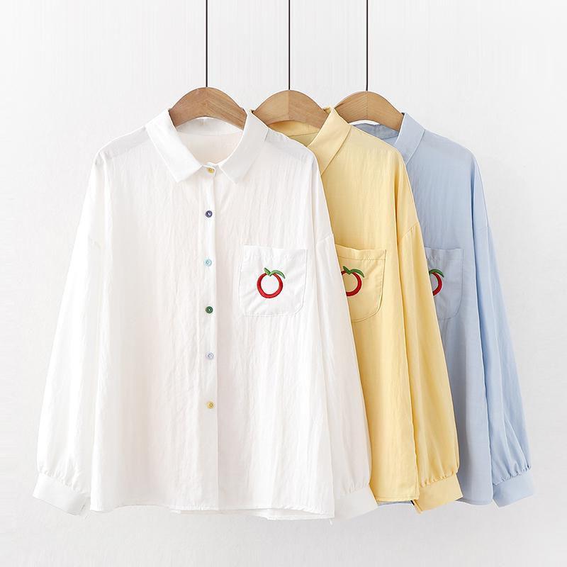 Áo sơ mi nữ tay dài phong cách vintage