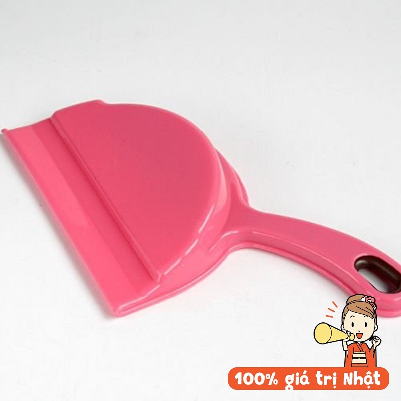 Thùng rác nhựa mini Yamada Dust Box + 01 Bộ chổi & xẻng hót rác Mini Echo Metal - Hàng nội địa Nhật Bản