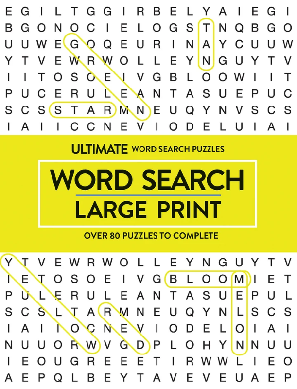 Sách Large Print Puzzle Book - Word Search