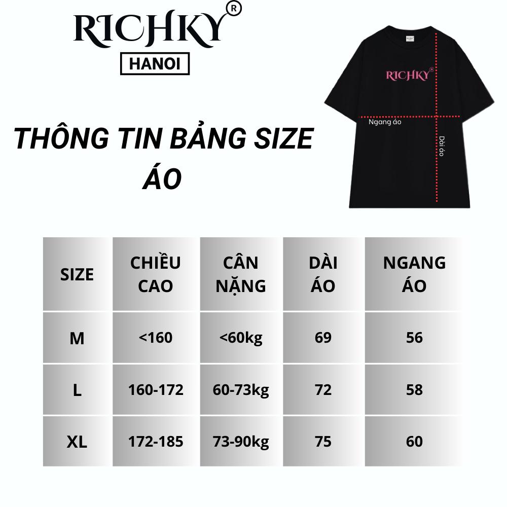 Áo Phông Unisex Richky Luxury Maison TB T Shirt Trắng - RKP04