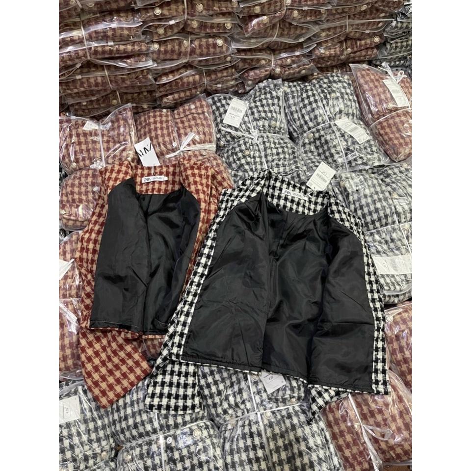 ÁO DẠ TWEED TIÊU KHUY ĐỒNG SIÊU HOT