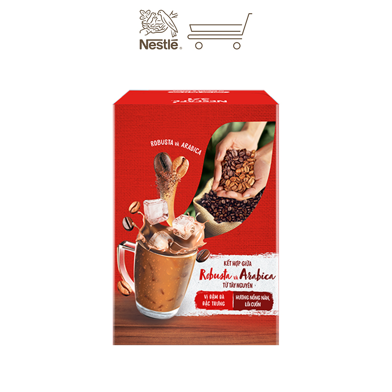 Cà phê hòa tan Nescafé 3in1 vị nguyên bản - công thức cải tiến (Hộp 20 gói)