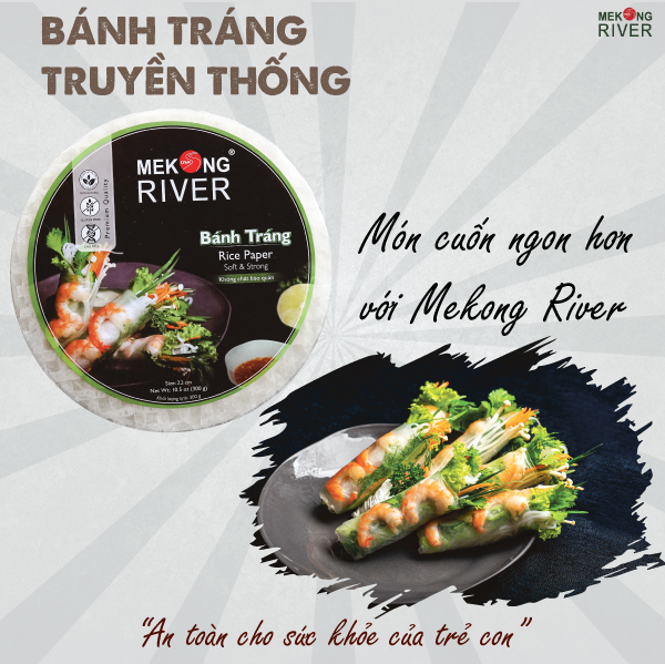 Bánh tráng truyền thống 16cm - MEKONG RIVER