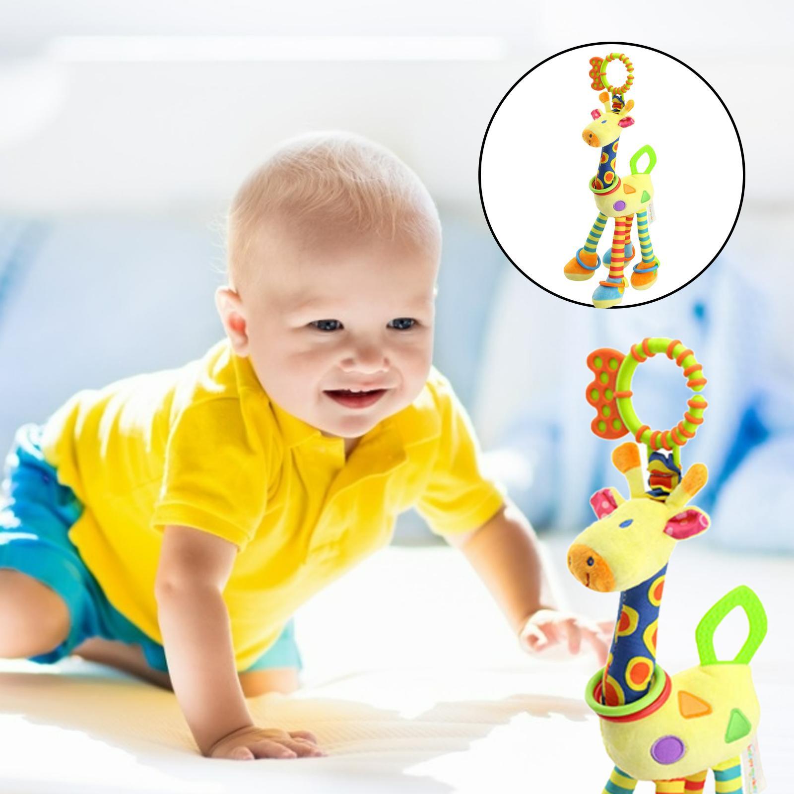 Baby Kids Rattle Toys Cartoon Animal Plush Hand Gifts