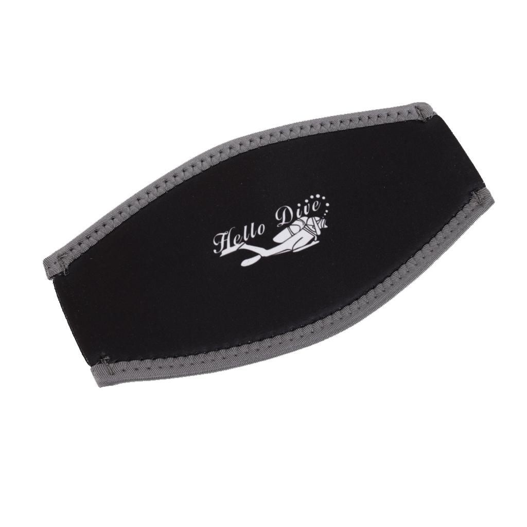 Aternee Đèn Lặn Ống Thở Mask 5 Mm Neoprene Bao Đệm Bảo Vệ Dây Buộc Tóc