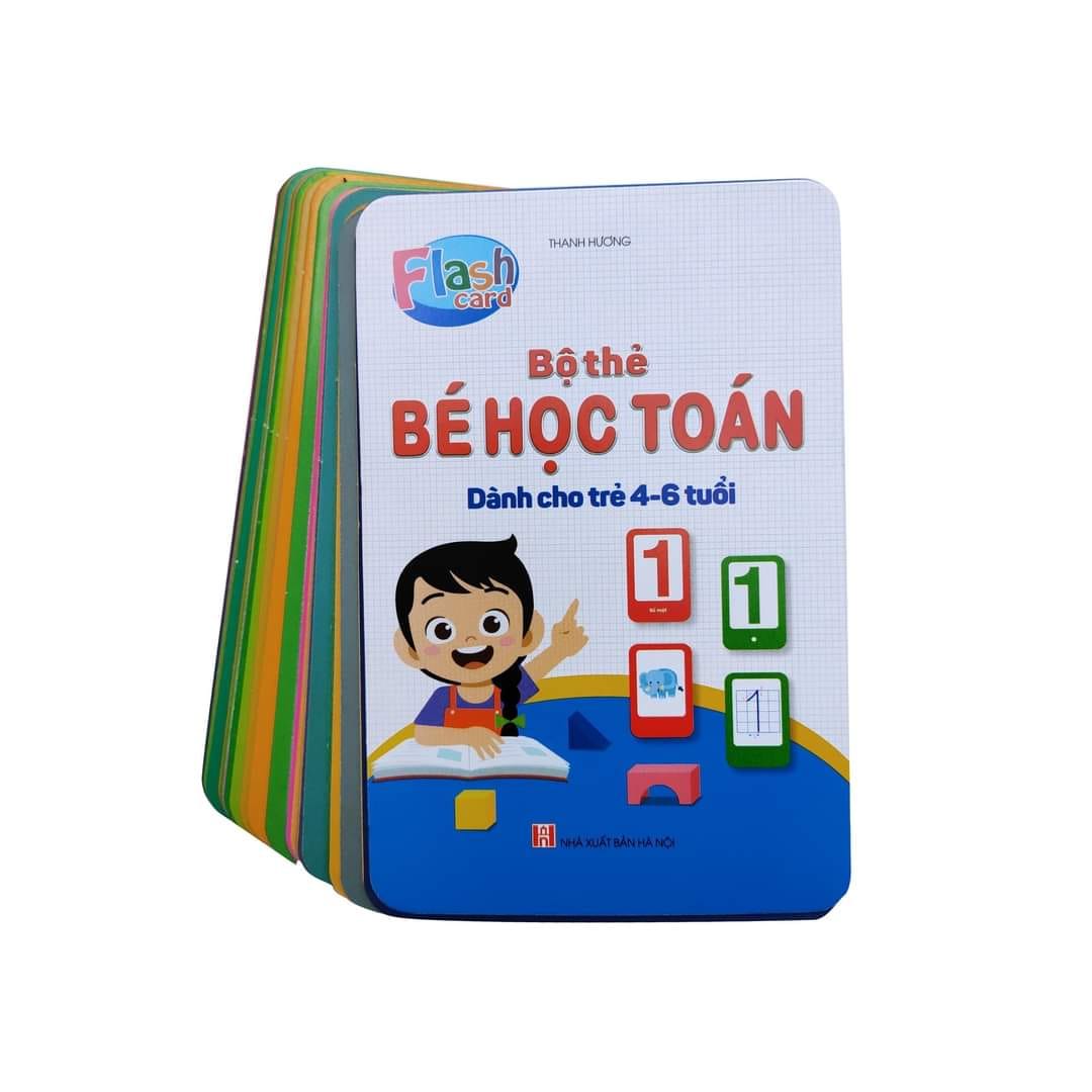 Bộ thẻ bé học Toán size lớn 10x15cm cho bé