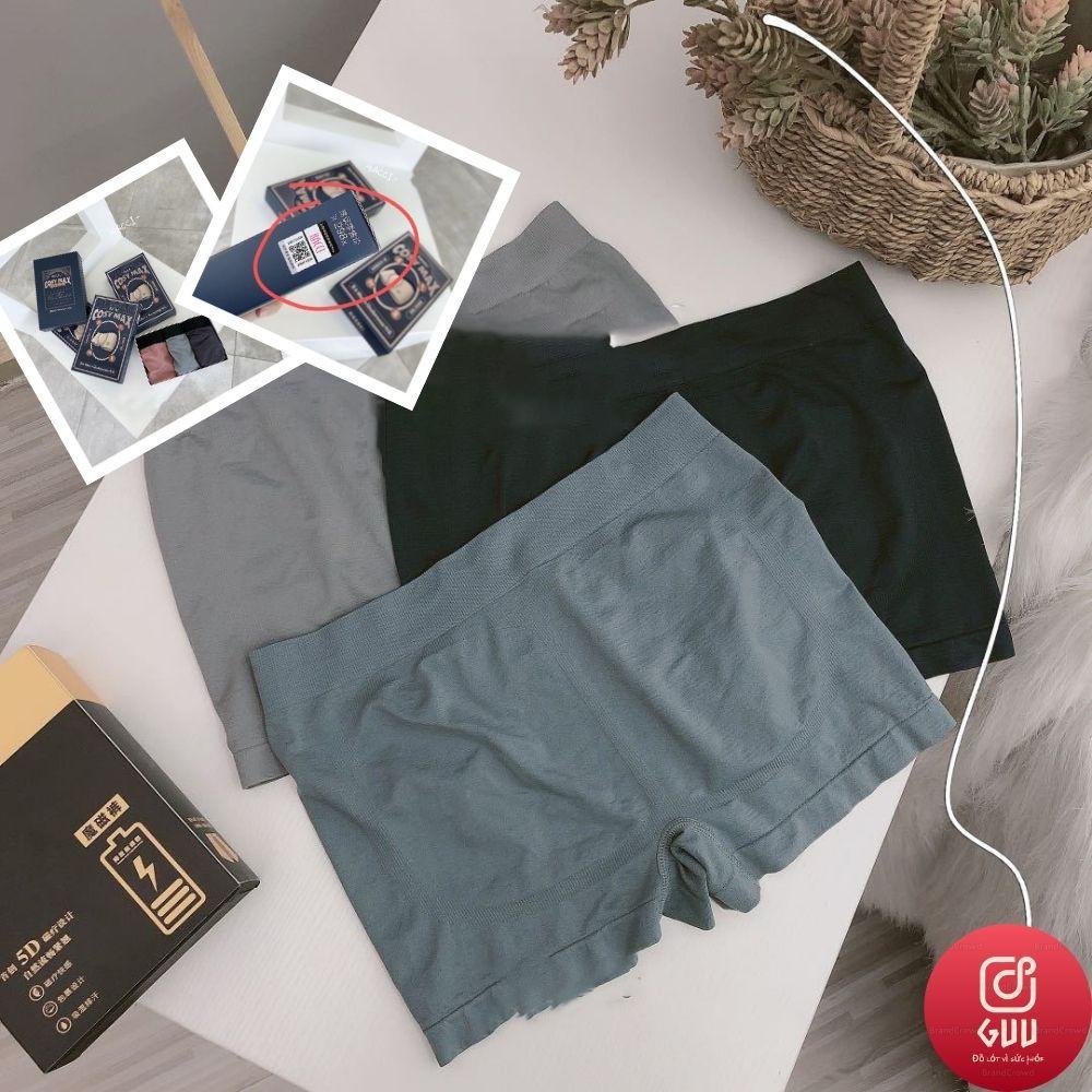 Hộp 3 Quần Lót Nam Boxer, Sịp Đùi Xuất Mỹ Mềm Mịn Kháng Khuẩn QSN1317