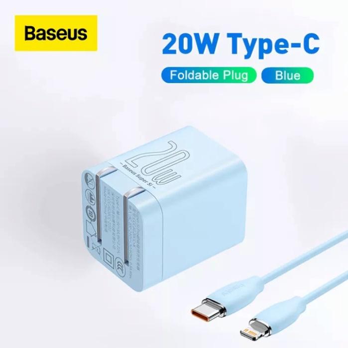 Bộ Sạc Baseus Super Si pro 20W USB C Cho iPhone 12, 13, 14, 15 - Hàng Chính Hãng