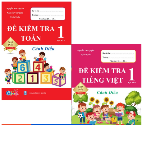 Sách - Combo Đề Kiểm Tra Toán và Tiếng Việt 1 - Cánh Diều - Học Kì 2