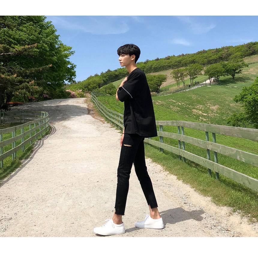Áo THUN NAM TAY LỠ STEE THE LINE Trùm Unisex