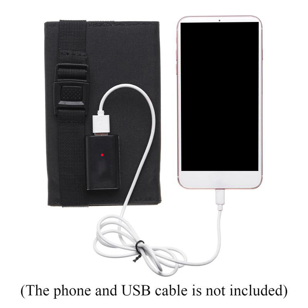 Bộ 4 Tấm Pin Năng Lượng Mặt Trời 5V 10W Chống Nước Có Dây Sạc USB