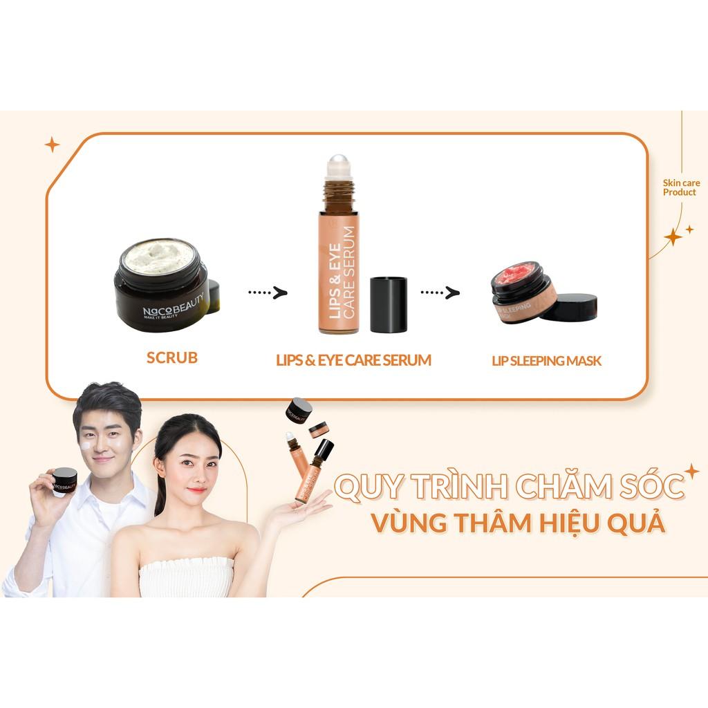 Combo Thanh Lăn Dưỡng Môi và Tẩy Tế Bào Chết Nacobeauty