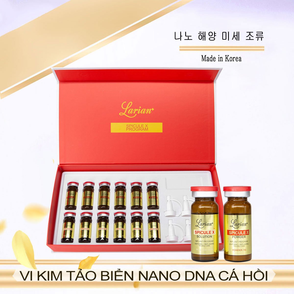 VI KIM TẢO BIỂN NANO DNA CÁ HỒI, GAI BIỂN SINH HỌC LARIAN+