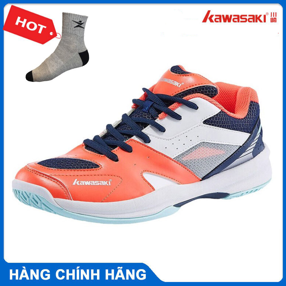 Giày cầu lông Kawasaki k098 mẫu mới có 3 màu lựa chọn-tặng tất thể thao bendu chính hãng
