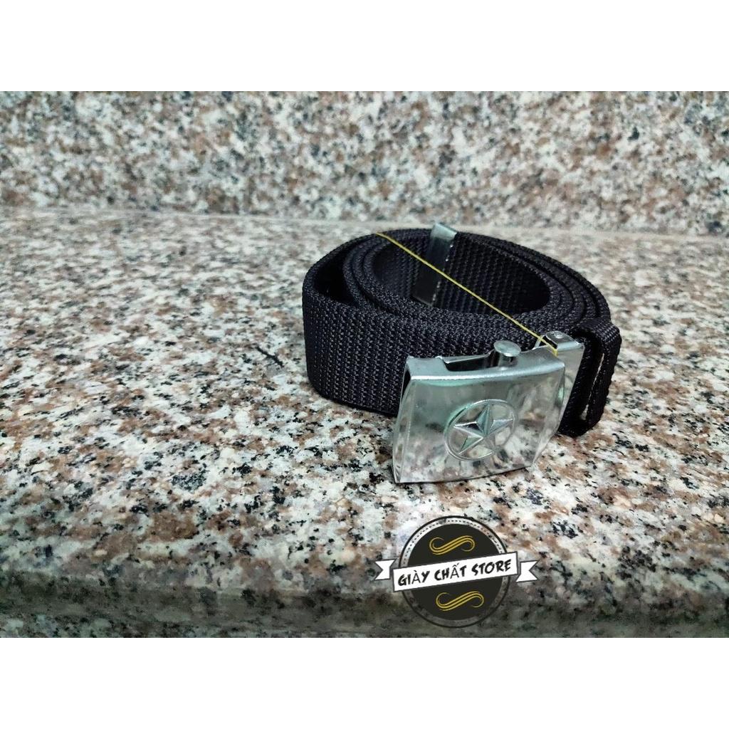 BỘ 2 Dây Lưng Lính Dù Đen