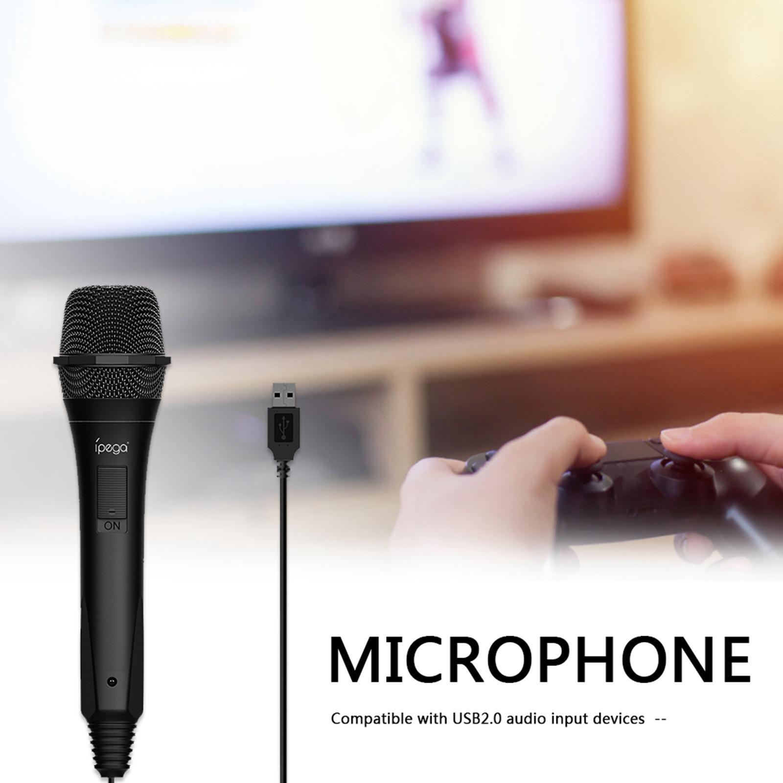 USB 2.0 Game Microphone Singing MIC for Switch Low Noise