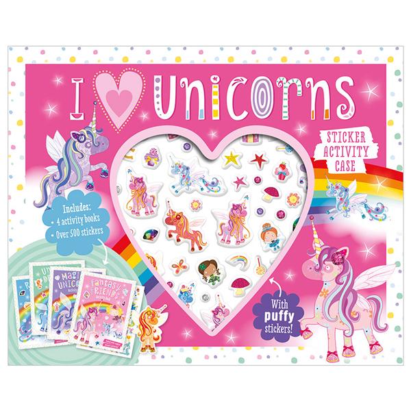 I Love Unicorns Sticker Activity Case