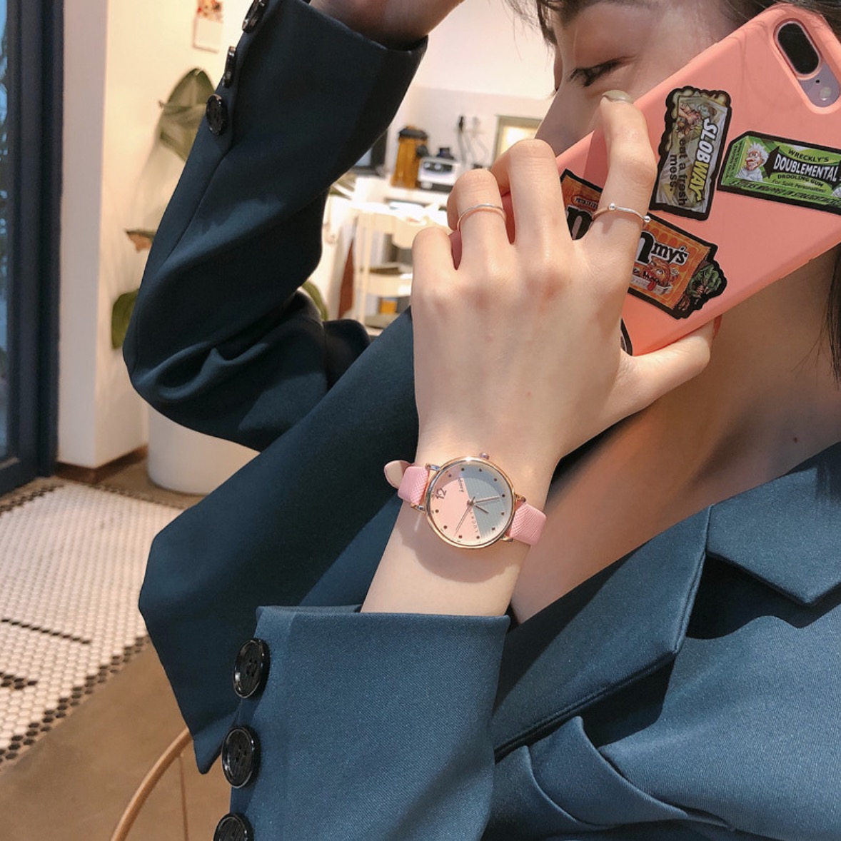 Đồng hồ nữ thời trang mặt nhỏ xinh phong cách Hàn Quốc - Hàng chính hãng