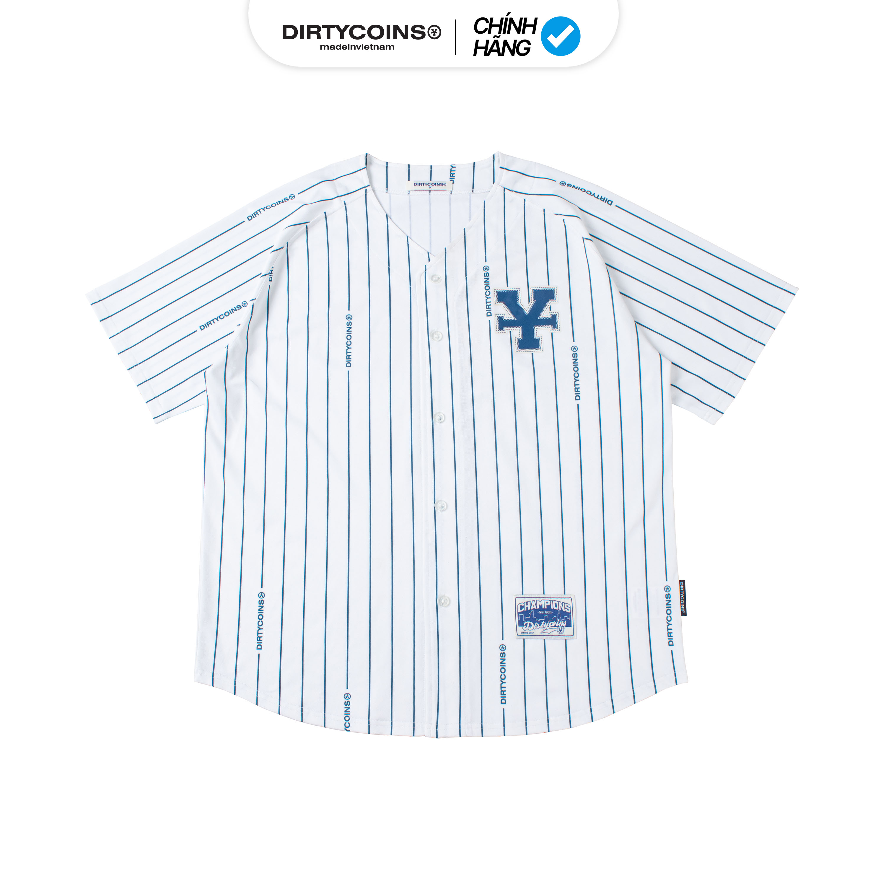 Áo Thun [Dirtycoins x B Ray] Striped Jersey Shirt - White