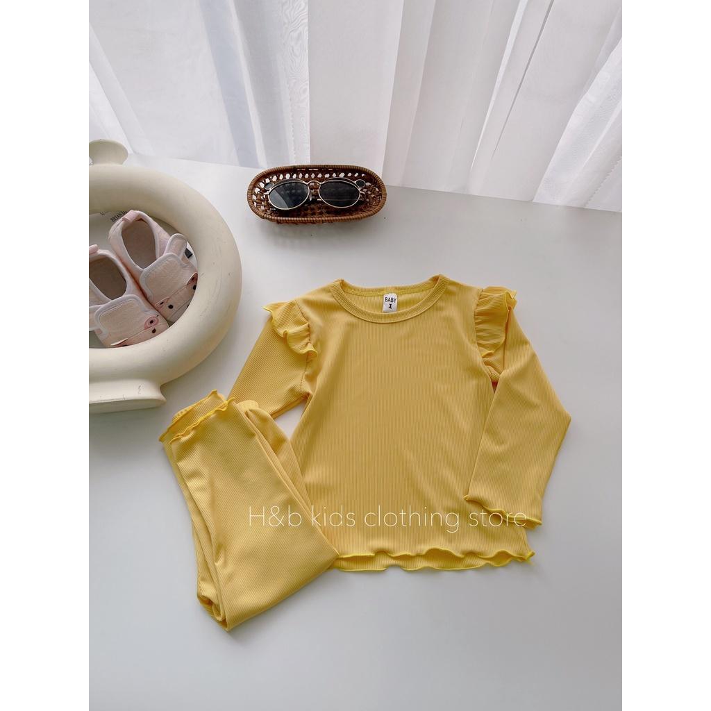 Bộ Dài Tay Cánh Tiên Cho Bé Gái