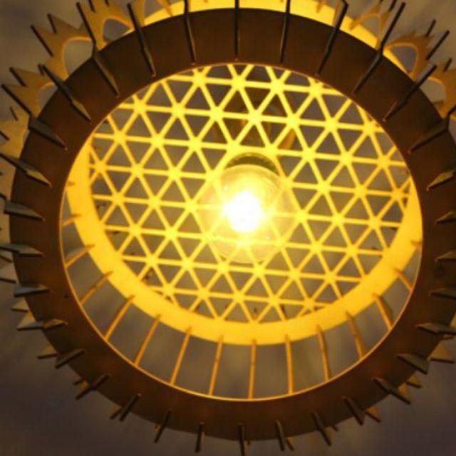 Đèn gỗ thả trần