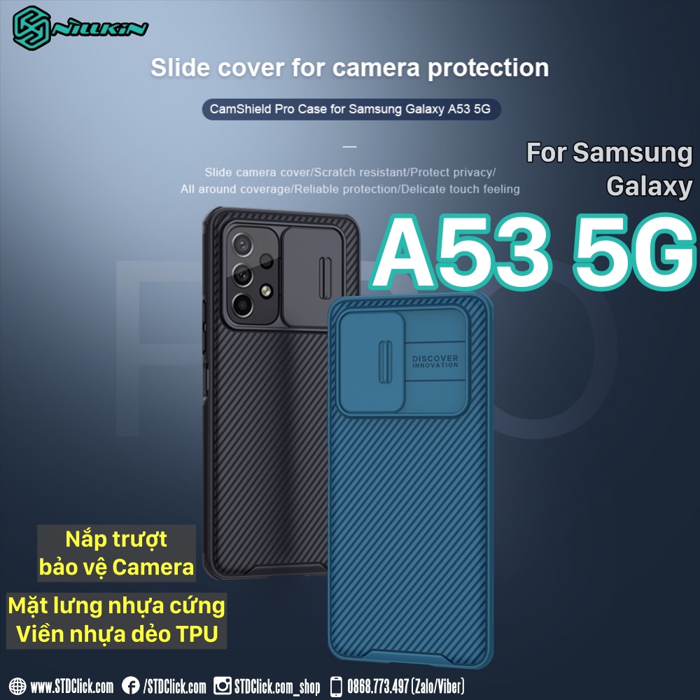 ỐP LƯNG DÀNH CHO ĐIỆN THOẠI SAMSUNG GALAXY A53 5G NILLKIN CAMSHIELD PRO BẢO VỆ CAMERA