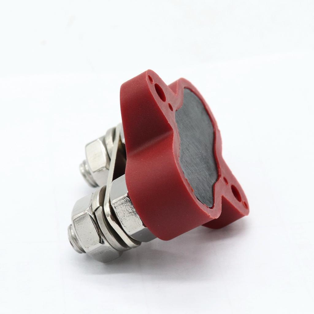 2PCS Truck Boat Bus Bar Dual M8 Terminal Positive Power Distribution Stud