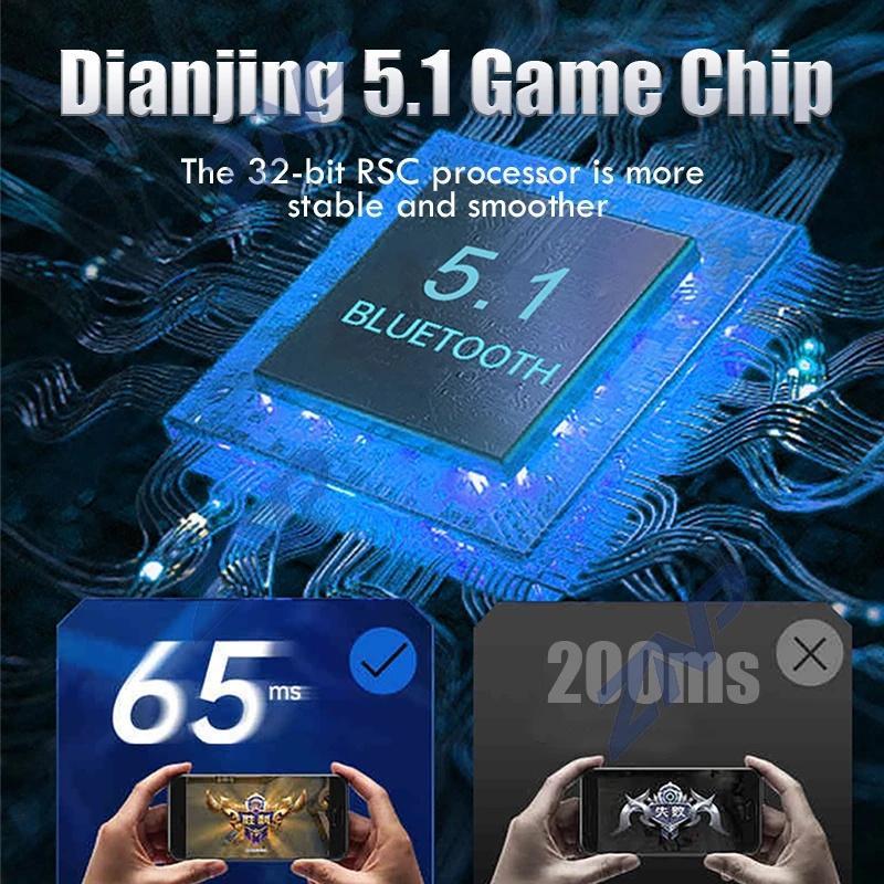 Tai nghe không dây TZUZL MD188 TWS Bluetooth 5.1 hỗ trợ giảm tiếng ồn khi chơi game