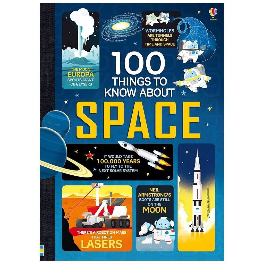 Sách khoa học thiếu nhi tiếng Anh - 100 Things To Know About Space