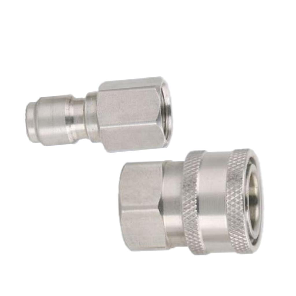 2 Set High Pressure Washer Car Wash Nozzle High Pressure Water Hose Fittings