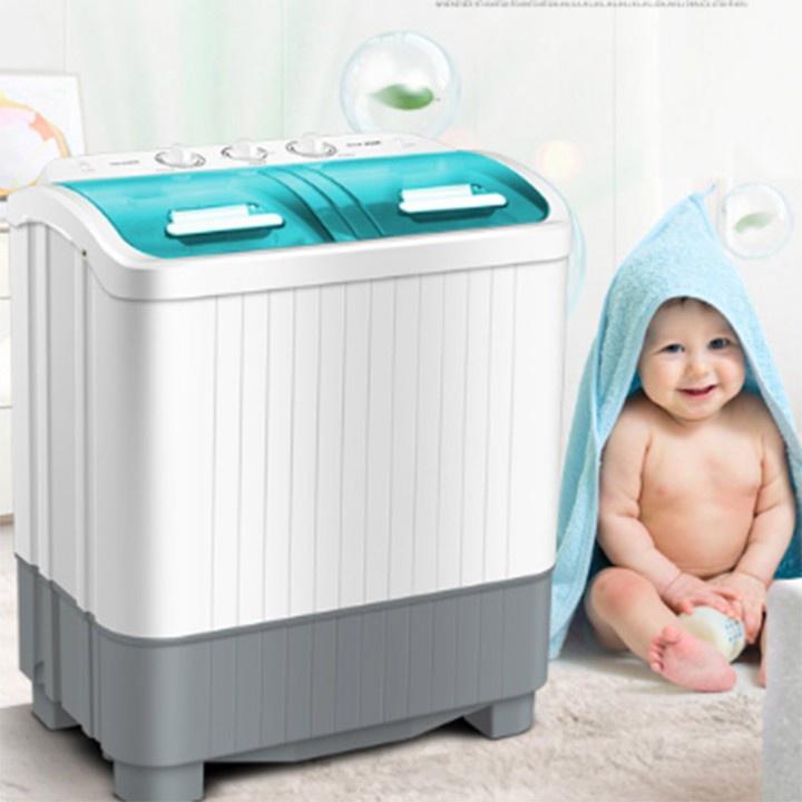 Máy giặt Mini 2 lồng chuyên giặt đồ cho trẻ sơ sinh và trẻ nhỏ 6kg