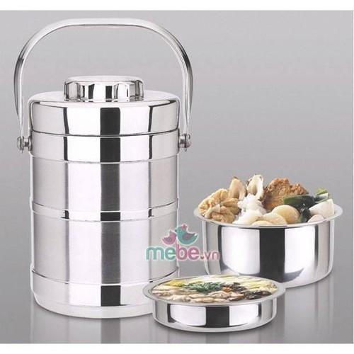 HỘP CƠM GIỮ NHIỆT 3 NGĂN - CAMEN INOX 3 TẦNG