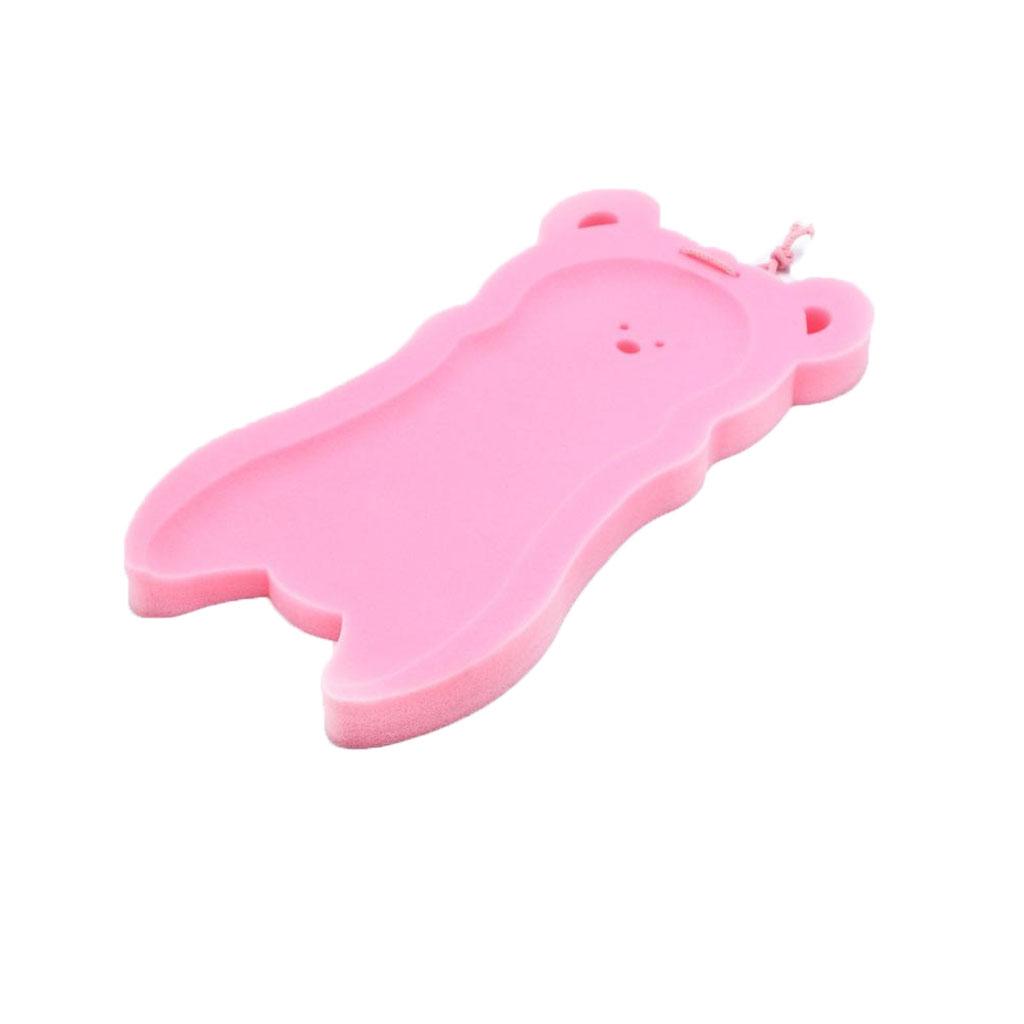 2Pcs Non Slip Baby Bath Sponge Cushion Safety Foam Pad Shower Mat Pink