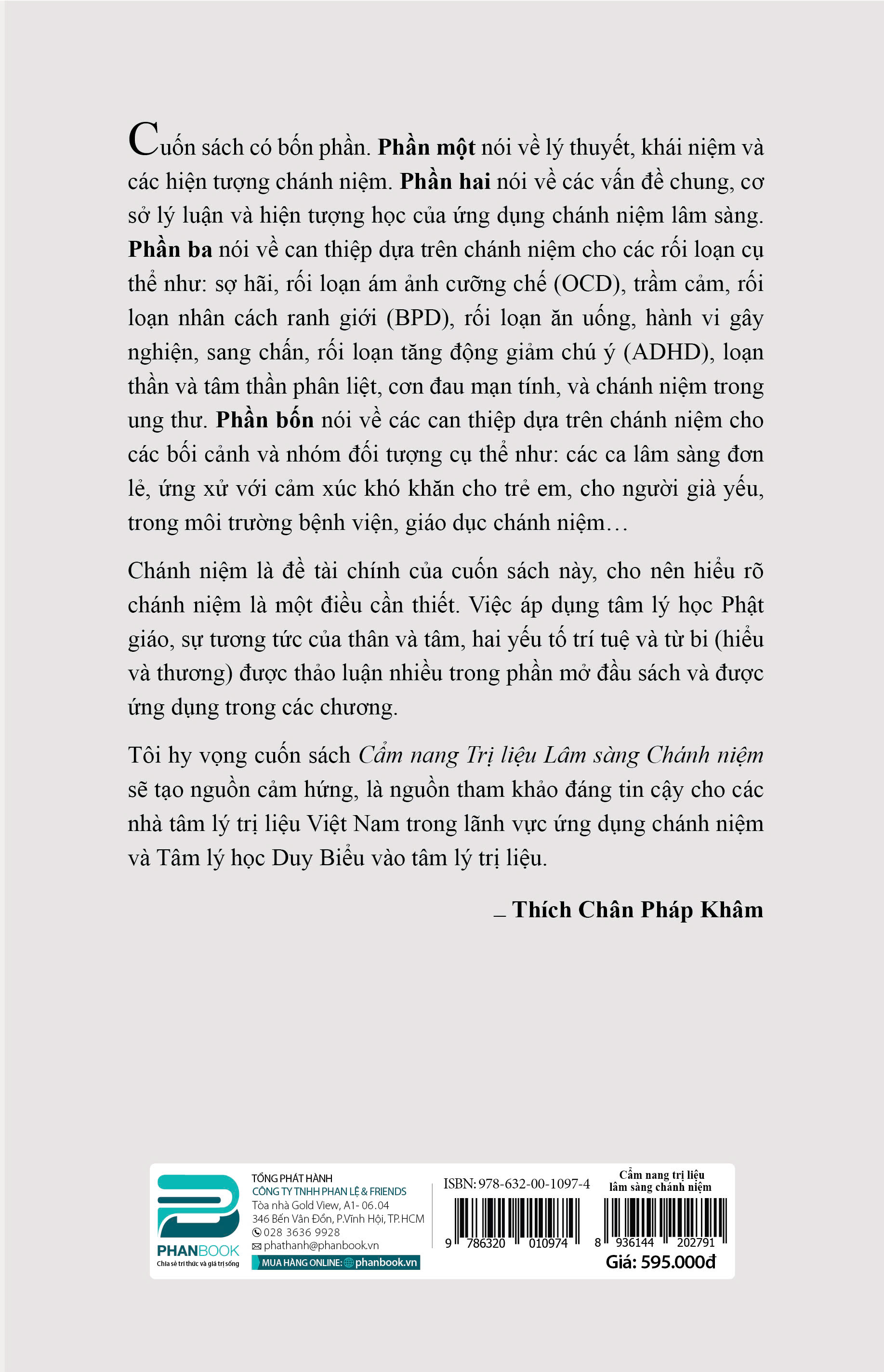 Cẩm Nang Trị Liệu Lâm Sàng Chánh Niệm - Fabrizio Didonna