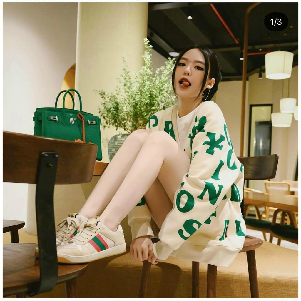 Áo khoác nỉ 3D unisex họa tiết các ký tự chữ cái, phong cách cardigan đơn giản tinh tế