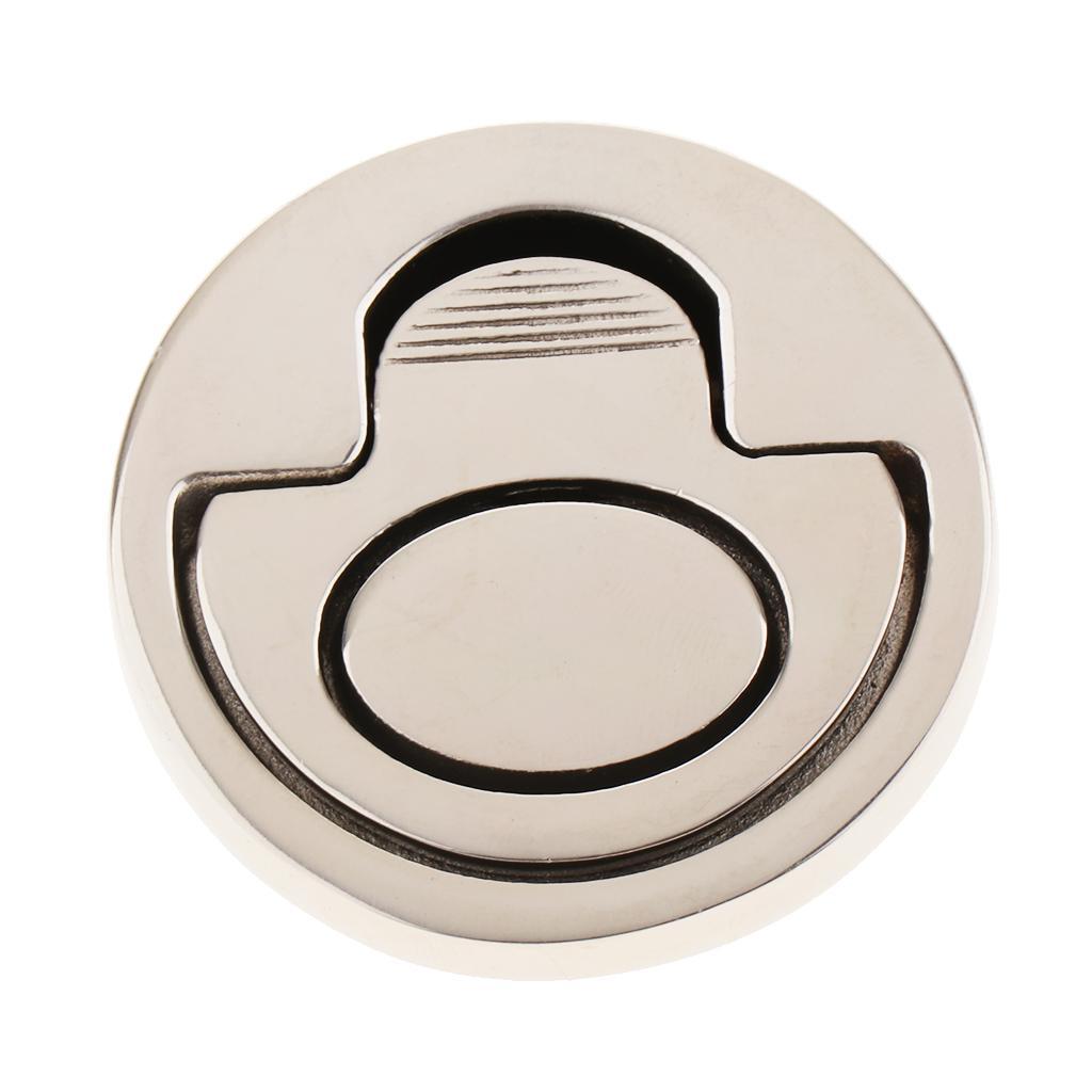 316 Stainless Steel Round Spring Loaded Flush Lift Handle