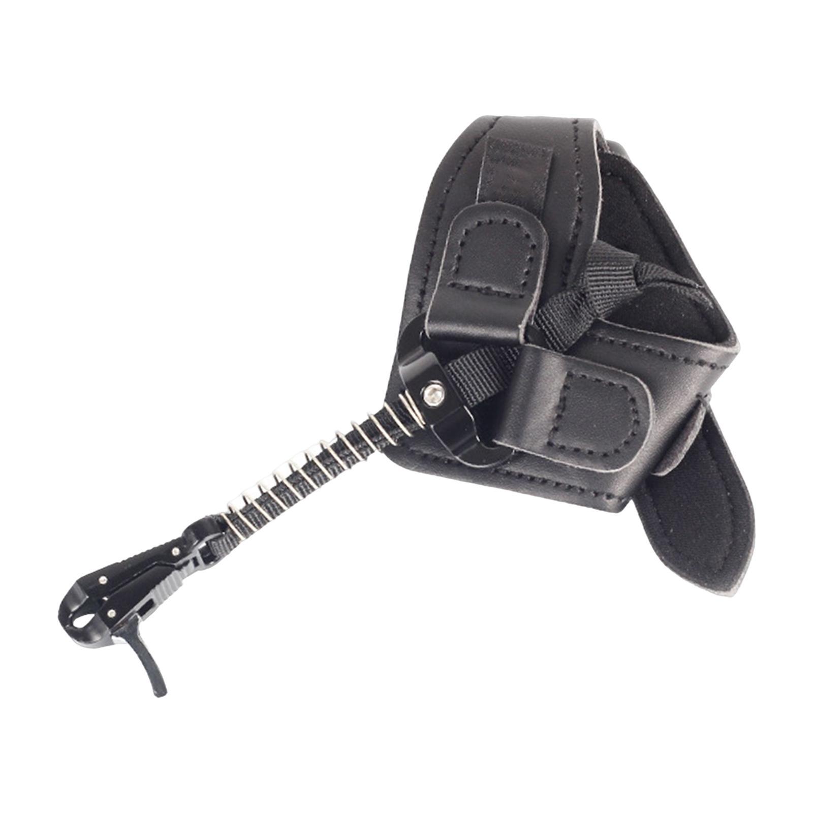 Release Aid Wrist Strap Finger Grip Adjustable Tool for Compound Bow