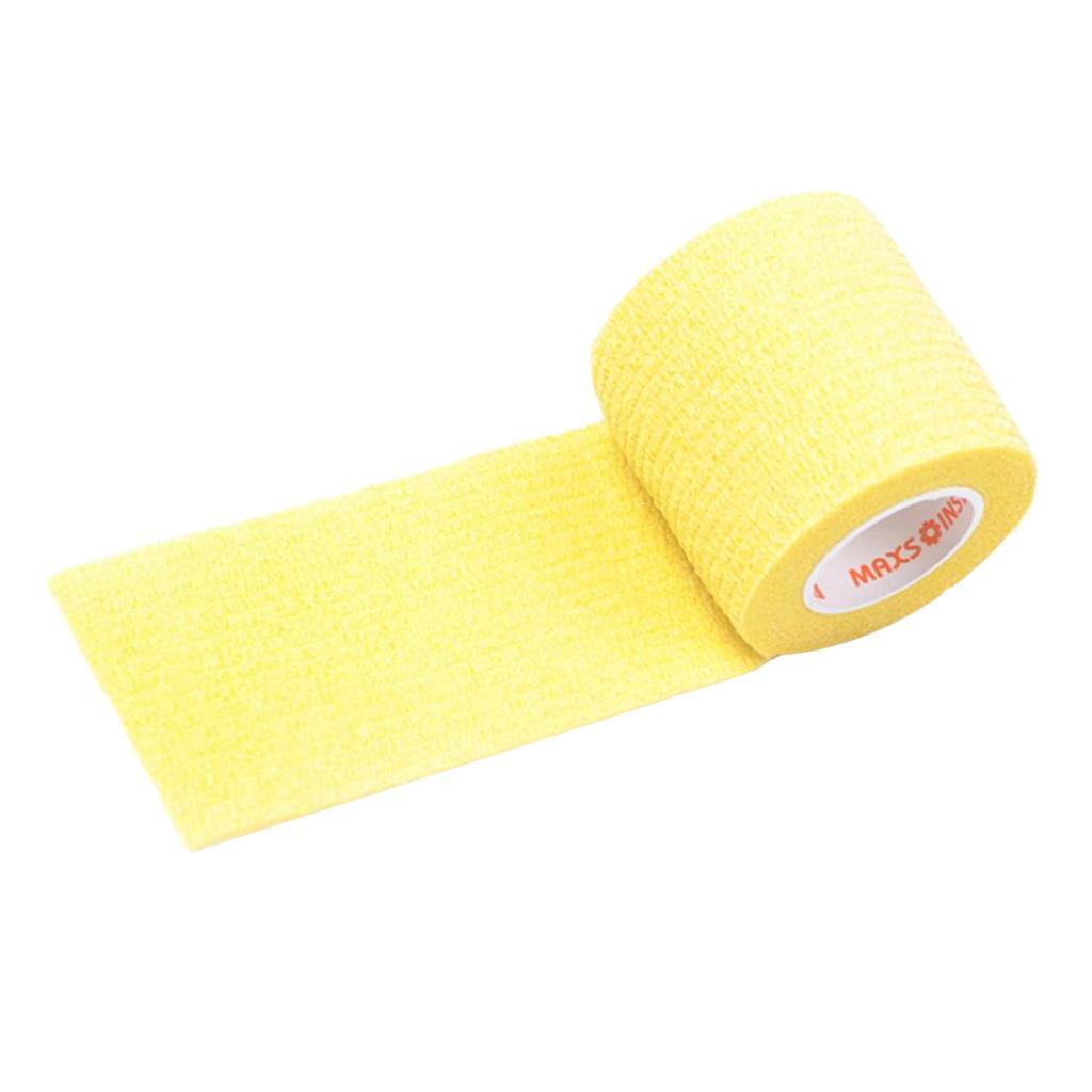 Elastic Sports 5cm Stretchable Self Adheres Bandage Tape Gauze Wrap Roll First Aid Strap for Wrists, Fingers, Ankle, Back, Knee and Other Body Areas