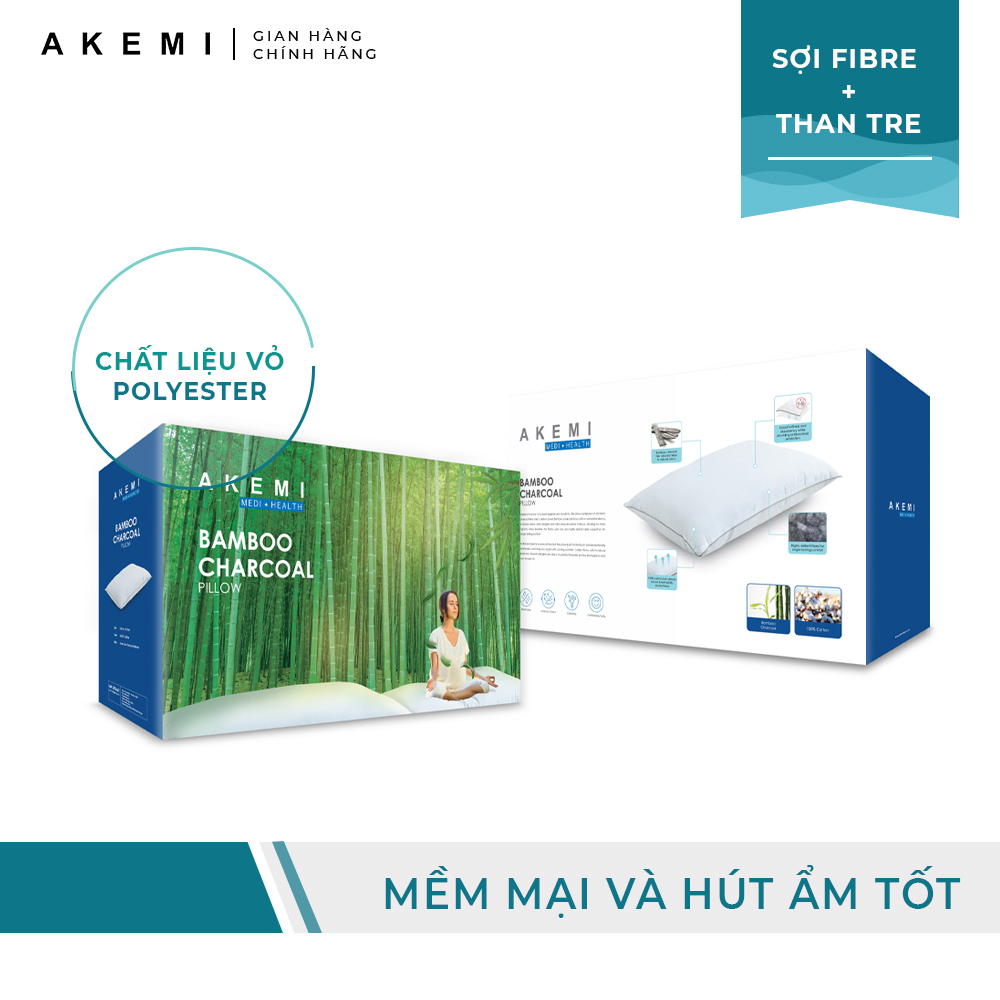 Gối Akemi Medi Health Than Tre