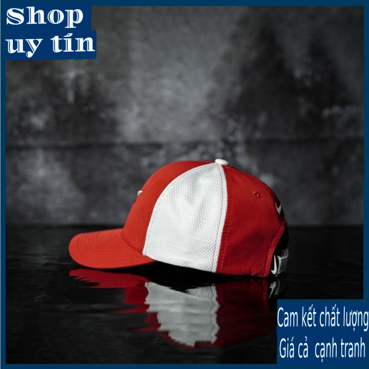 [ Miễn ship / giảm giá ] MŨ NÓN LƯỠI TRAI NAM NỮ GOLD ĐỎ TRẮNG CAO CẤP