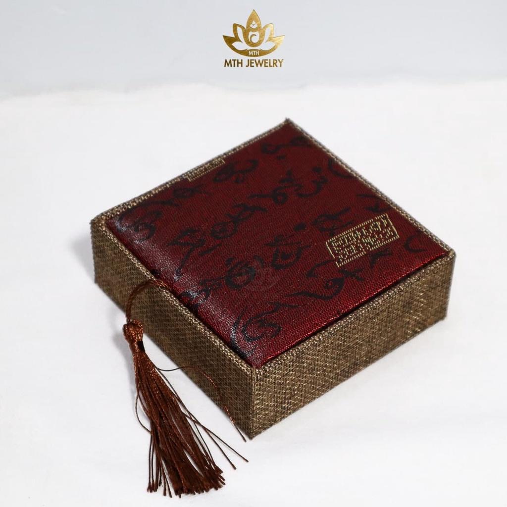 Hộp Gấm Đỏ đựng vòng, đồ phong thủy sang trọng Siêu Đẹp - Chắc Chắn- Hộp Quà Tặng