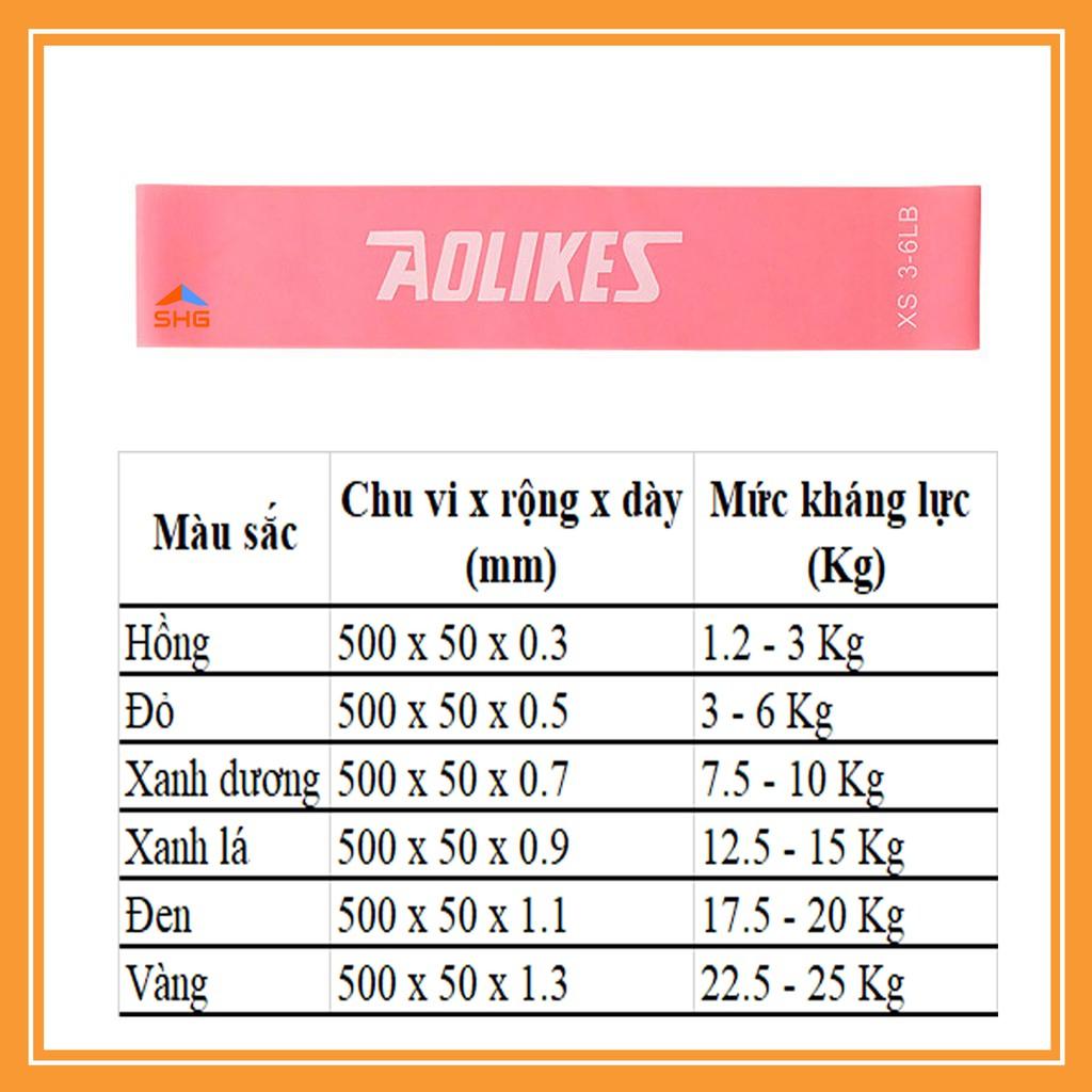 COMBO 6 DÂY KHÁNG LỰC MINIBAND AOLIKES