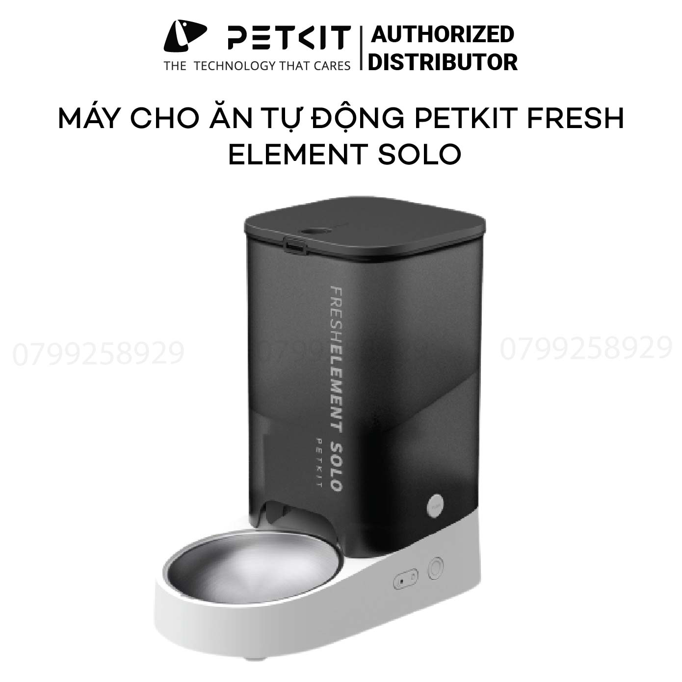 Máy Cho Ăn Tự Động, Máy Nhả Hạt Cho Mèo PETKIT FRESH ELEMENT SOLO - Máy cho ăn thông minh Petkit Solo