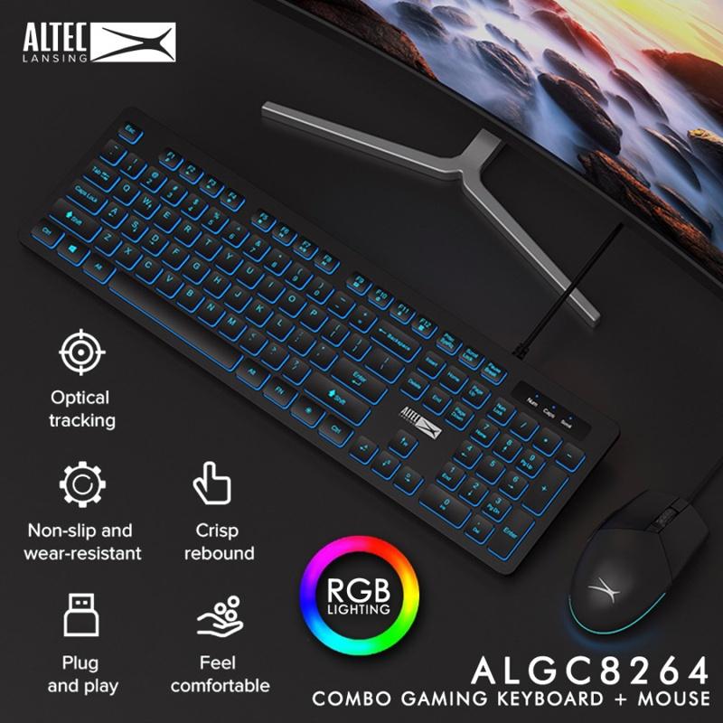 Bàn phím Gaming ALTEC ALGC8264 led xanh cực đẹp (đen) nhất tín computer