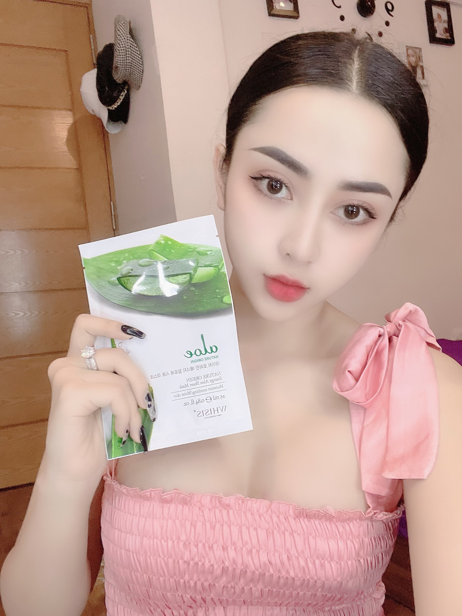 Mặt nạ lô hội Whisis Nature Origin Energy Aloe Sheet Mask cân bằng độ ẩm tối ưu cho da