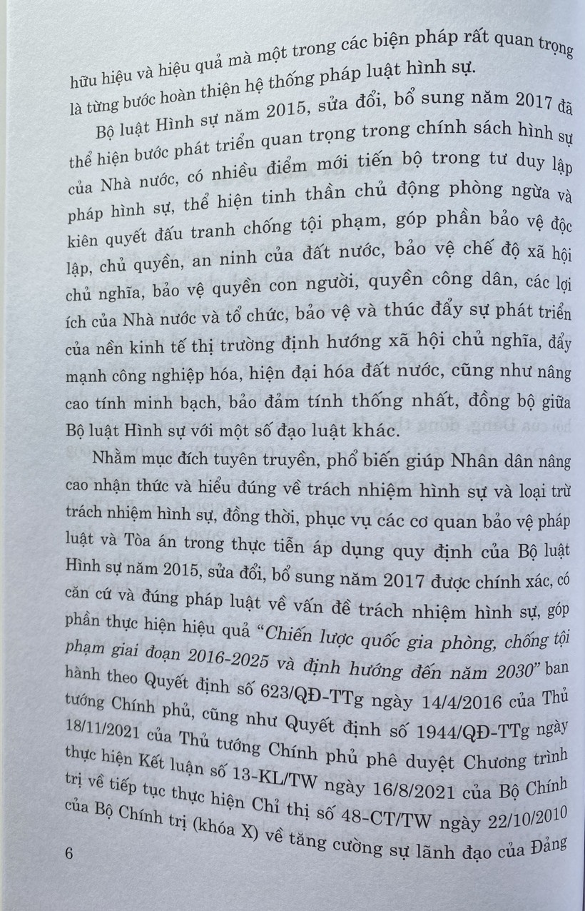 Trách Nhiệm Hình Sự và Loại Trừ Trách Nhiệm Hình Sự