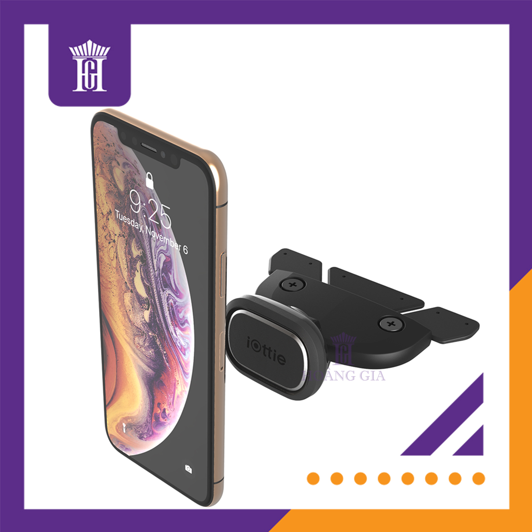 Giá Đỡ Điện Thoại Ô Tô iOttie iTap 2 CD Slot Hút Dính Nam Châm Gắn Khe Ổ CD - Sản Xuất Tại Hàn Quốc - Hàng Chính Hãng