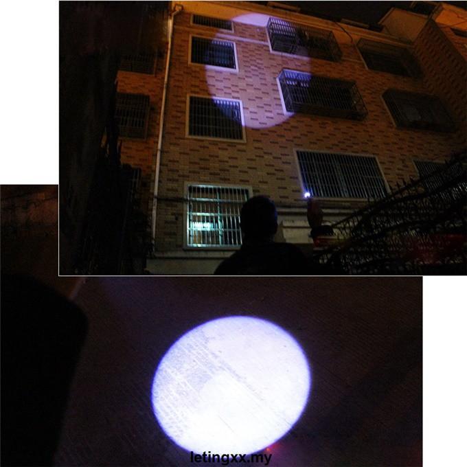 Đèn Pin Led Mini Xml Chống Thấm Nước Sạc Usb Có Kẹp Kim Loại Chất Lượng Cao